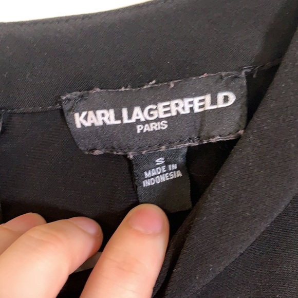 Karl Lagerfeld bow front sleeveless blouse - Picture 3 of 5